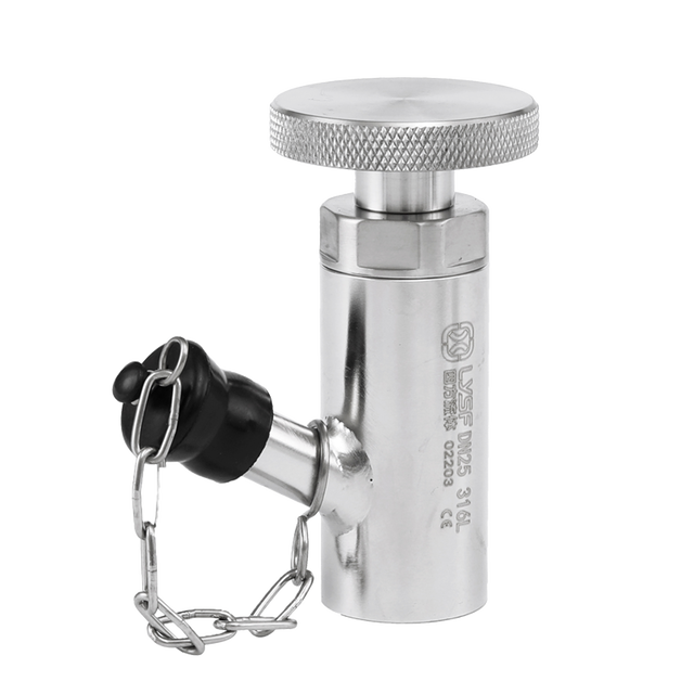 Single port aseptic sampling valve